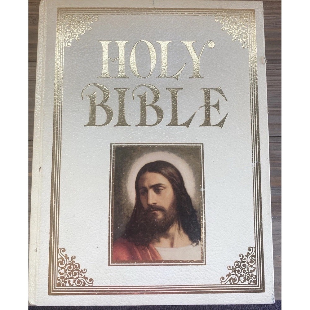 VTG Holy Bible Red Letter Edition, King James‎ Version, Illustrated, 1987